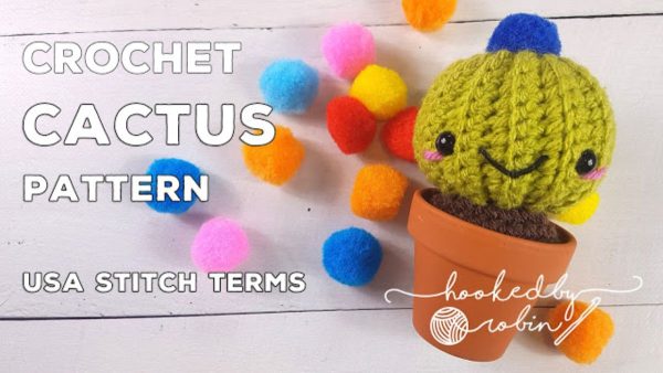 Potted Chubby Crochet Cactus