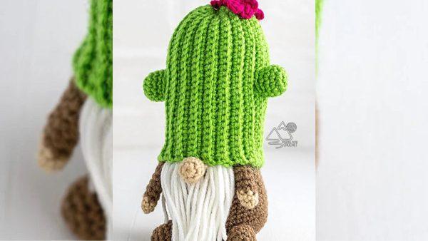 Crochet Cactus Gnome 